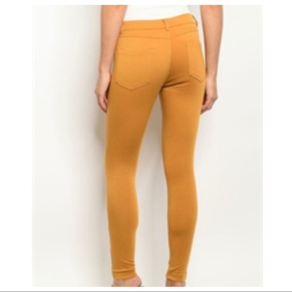 MUSTARD FAVORITE BEST FITTING KNIT JEGGINGS - Picture 3 of 5